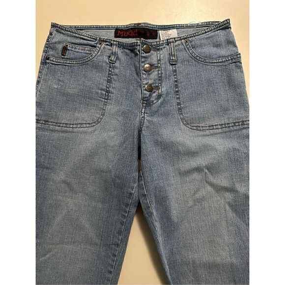 Vintage Y2K Womens Mudd Brand Denim Jean Capris Low Rise Stretch Size 7 Juniors - Picture 3 of 11
